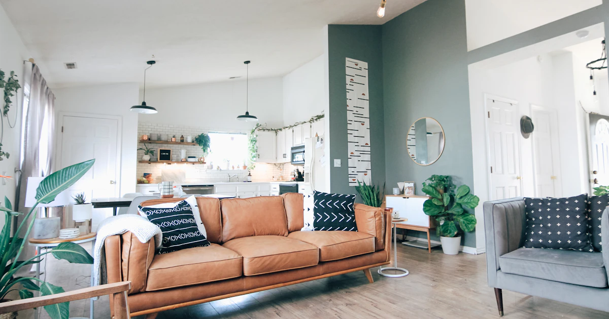 Modern short-term rental interior managed by a virtual assistant